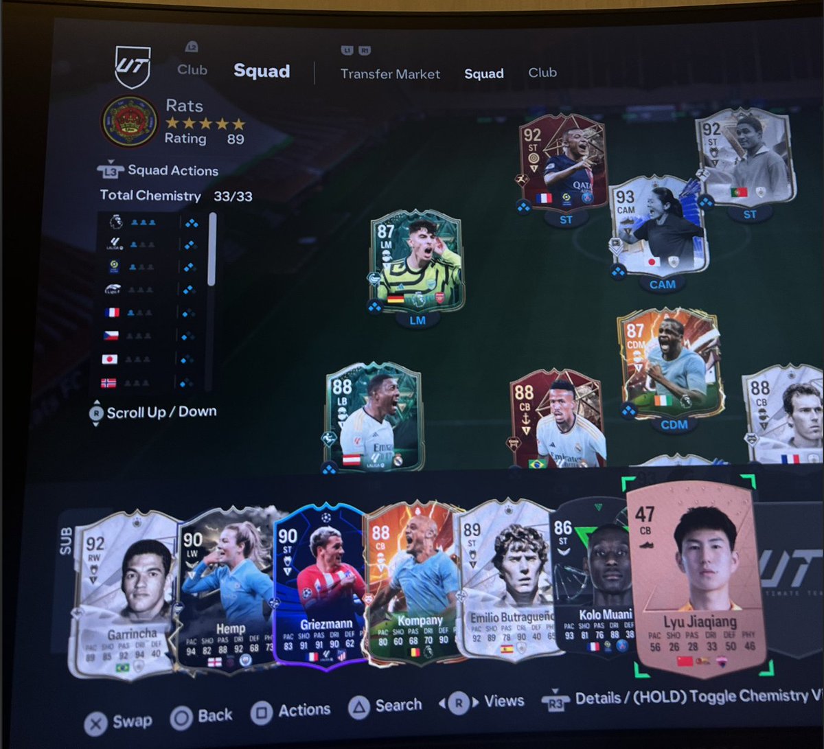 ColonelMessi's tweet photo. @DonkTrading Selling my team, 14M+ team. Done with the game after TOTY Messi fail by EA.. HMU if interested for cheap $$ https://t.co/XGMFTNfEER