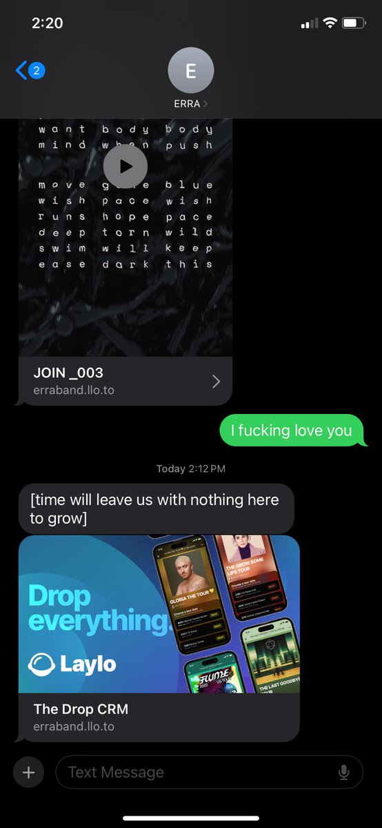MichaelFrye2188's tweet photo. @Erra_Band your text didn’t work!!! I don’t know if it was just me or what https://t.co/LQnFUmg4Gv