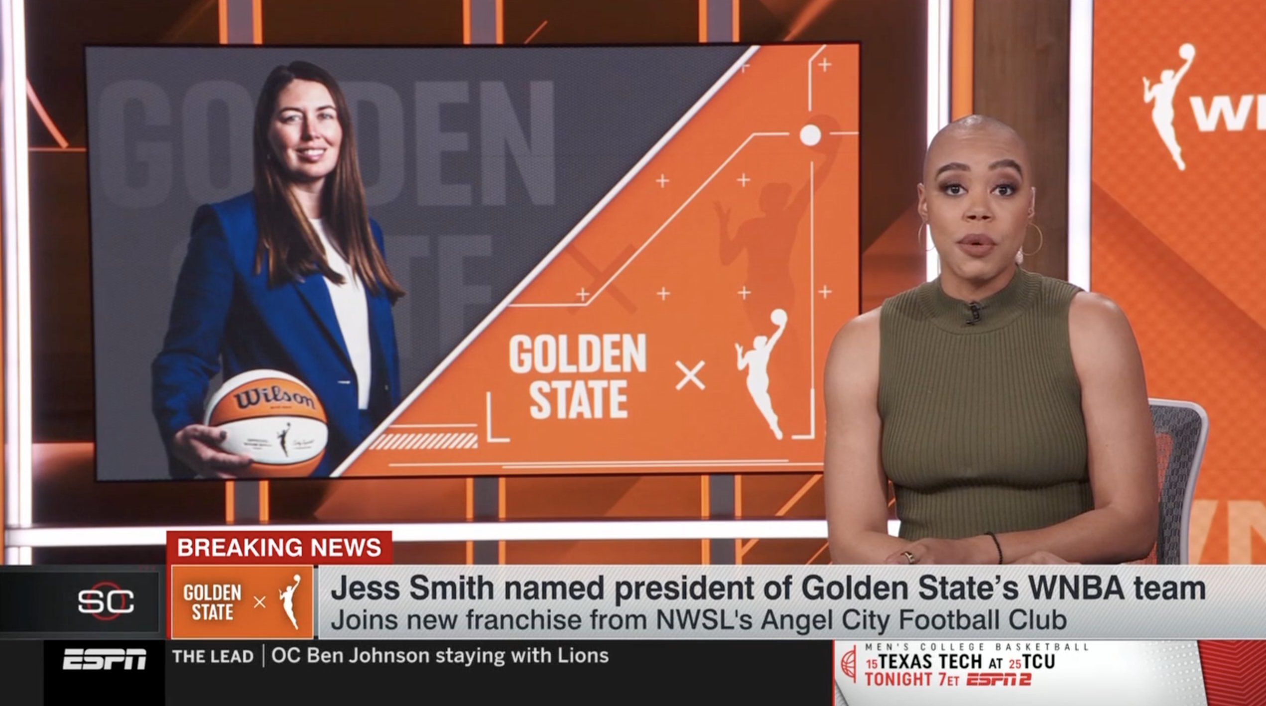 Golden State Warriors' WNBA expansion team names Jess Smith President