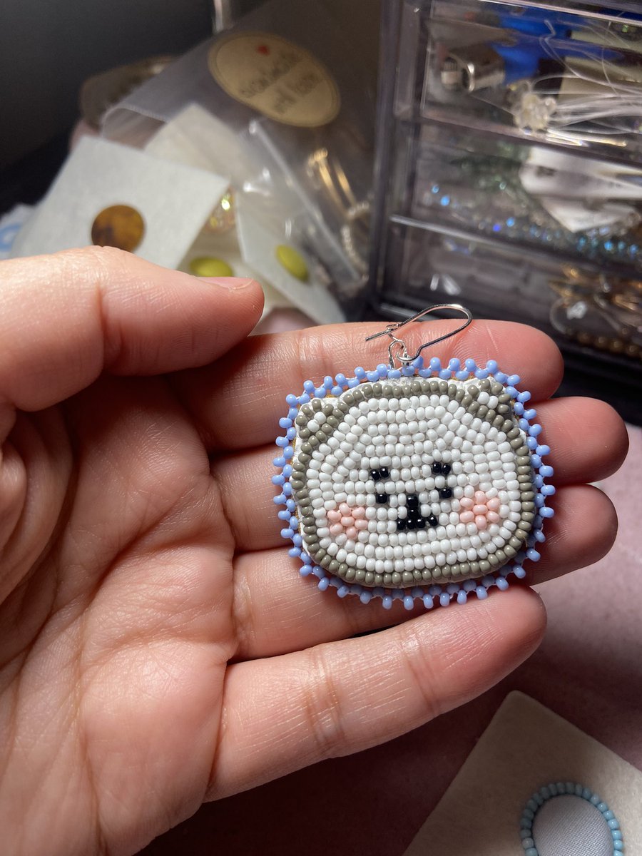 hangsangwjk's tweet photo. Oh jeez these little RJ earrings are cute #nativearmy #btsarmy https://t.co/Sjqi1BLAhn