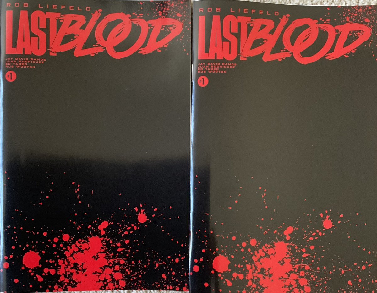 All our 1st Edition LAST BLOOD comics are gone. I ended up selling the 20 copies I had set aside for myself. New editions are on their way and a retail program will be introduced next week. Thank you!