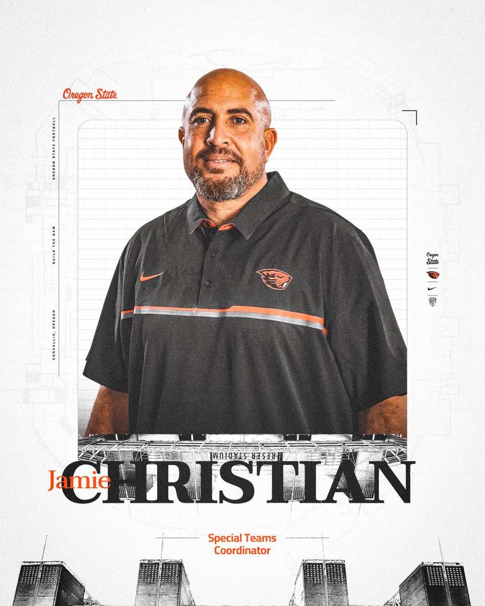 leading our Special Teams, Coach Jamie Christian 🦫
––
<a href="/CoachJChristian/">Jamie Christian</a>