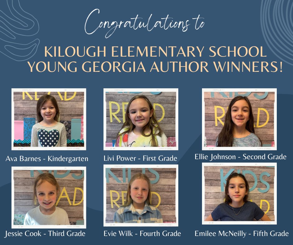 Young Georgia Author Winners!