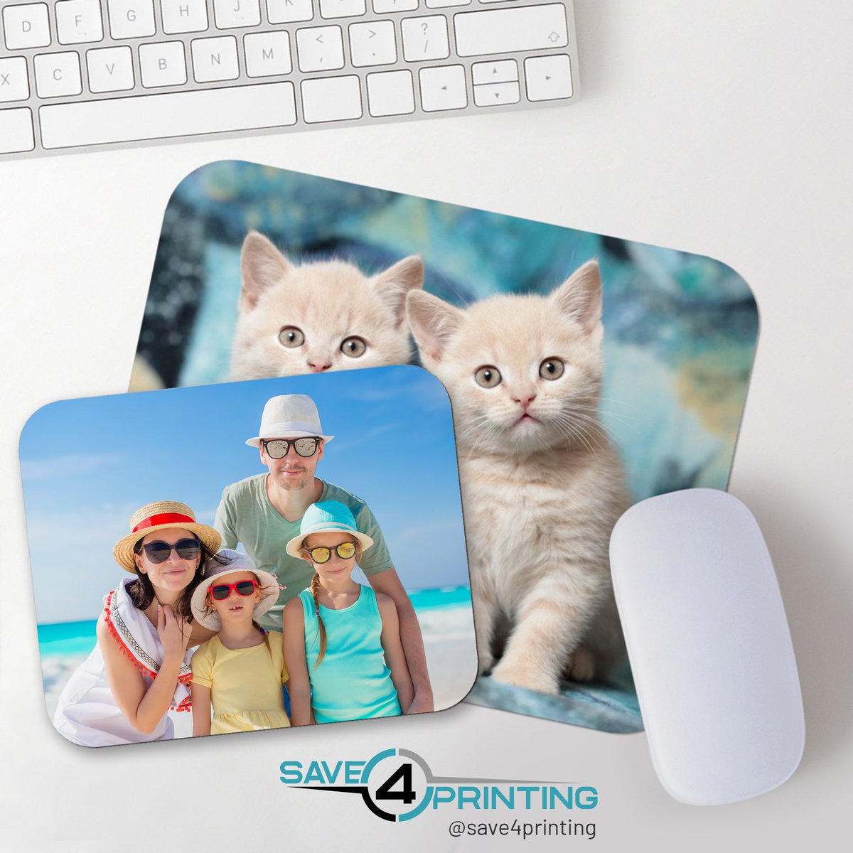 Save4Printing's tweet image. Mouse Pads
Create a personalized office accessory for your work space.

Size:
8" x 10"

Shape:
Rectangle with Rounded Corners

Printed On:
Neoprene Surface