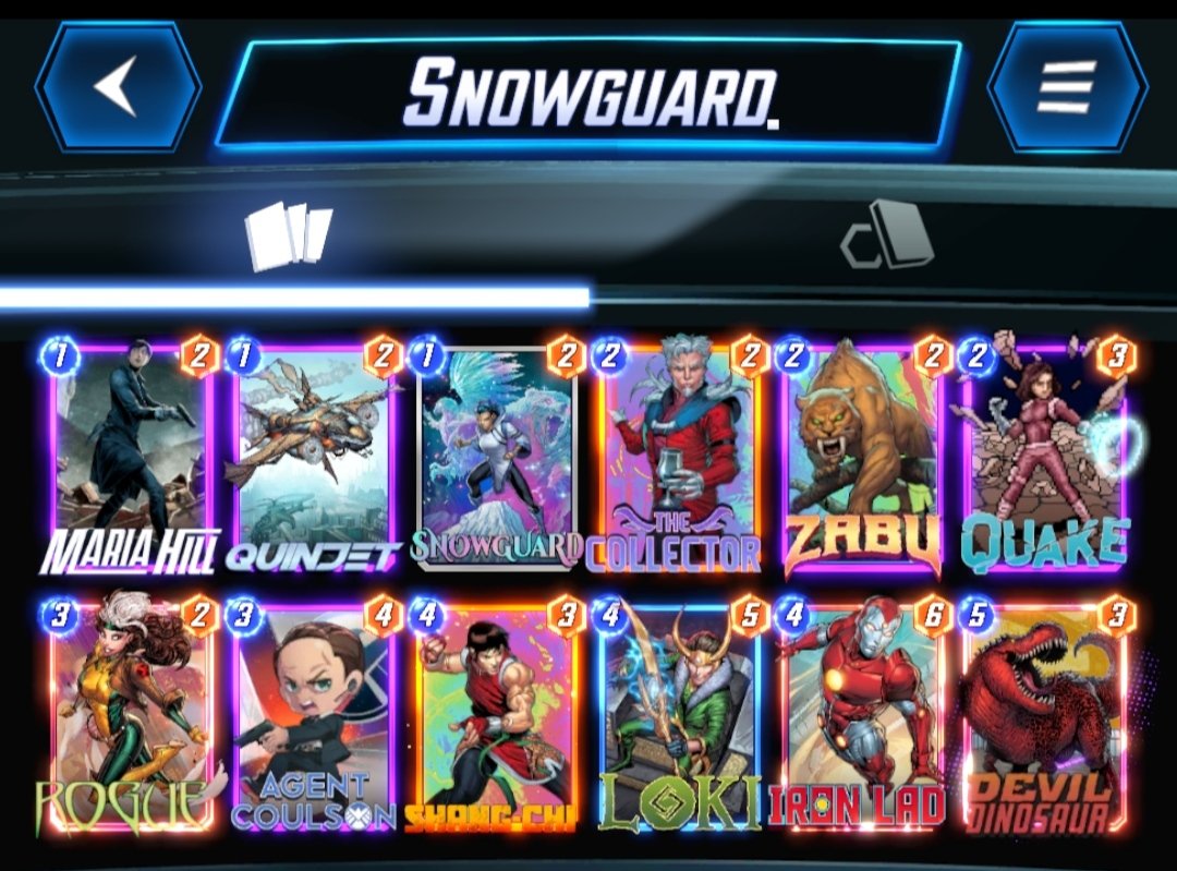 FergutzRomulo's tweet photo. #SnapDeck
❄️ Snowguard
@MARVELSNAP https://t.co/2Vmw30hwei