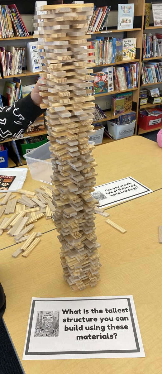 Our #YellowCedar readers had some fun considering the many reasons humans choose to build up! <a href="/ForestofReading/">Forest of Reading</a>