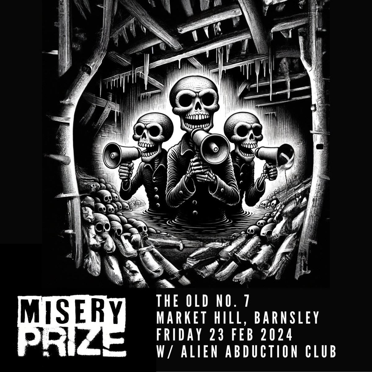 Our first gig of the year is coming very soon. Friday Feb 23rd at Old No.7 in Barnsley.

If you're in the area, we recommend us. We're gonna blow the fuckin roof off.

#yorkshiremusicscene #electropunk #giglife #livemusic #barnsley