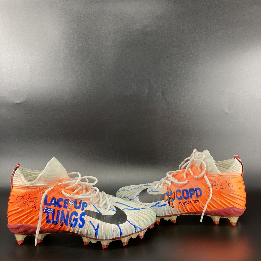 Check out these custom cleats from #SuperBowlLVIII bound @49ers for auction now at NFL.com/Auction! #MyCauseMyCleats #SanFrancisco49ers #SBLVIII