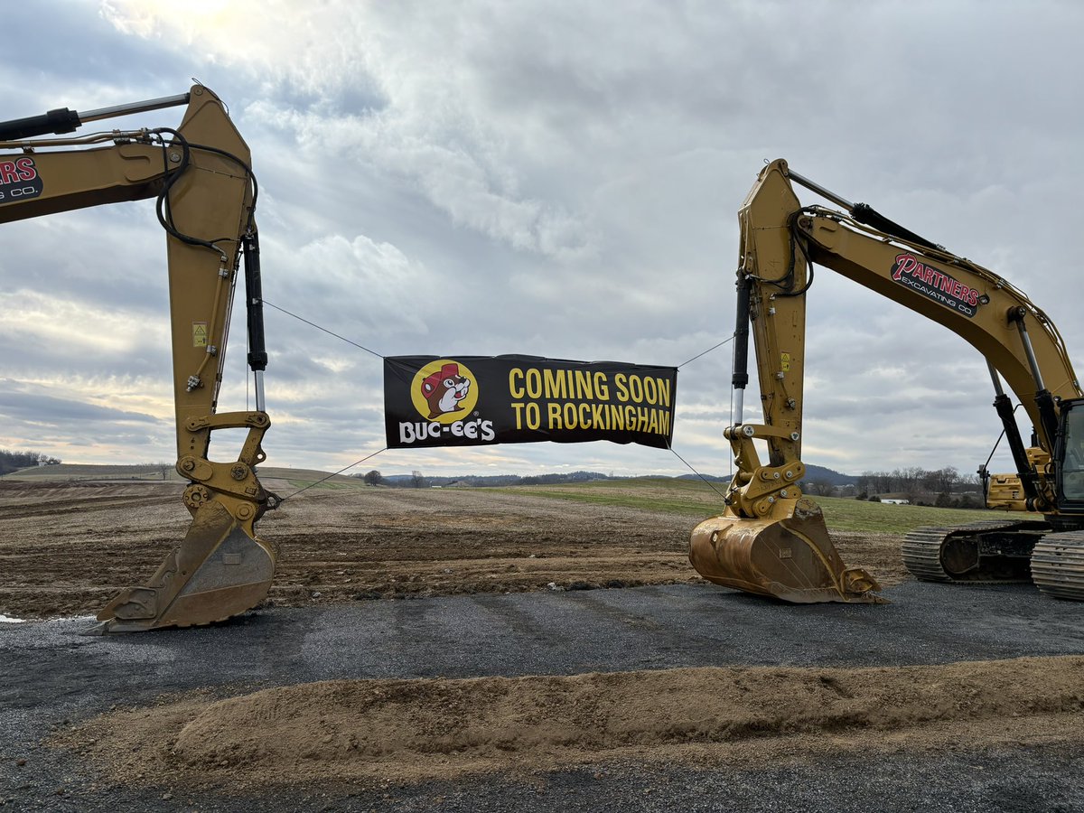 🗣️FRESH BRISKET ON THE BOARD🗣️ is coming to Rockingham County. They broke ground on the Buc-ee’s Travel Center this afternoon off Exit 240 &amp; I’ll have the full story on this famous stop tonight at 10 &amp; 11