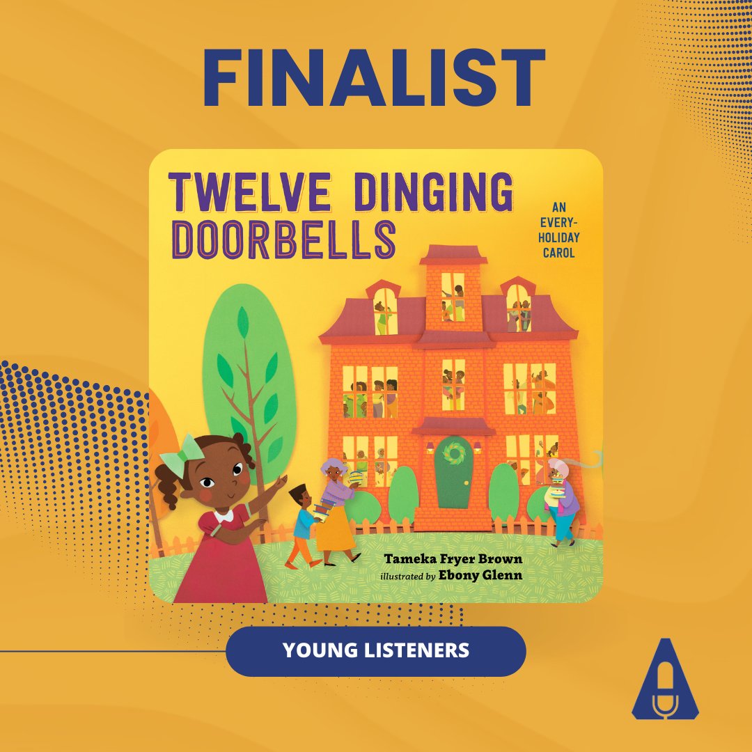 @EuniceWongActor @BerkleyPub @doubledaybooks @TanisParenteau @thewritinghippo ⭐Young Listeners: TWELVE DINGING DOORBELLS by Tameka Fryer Brown (@teebrownkidlit), read by @justjanuary @penguinkids @KokilaBooks