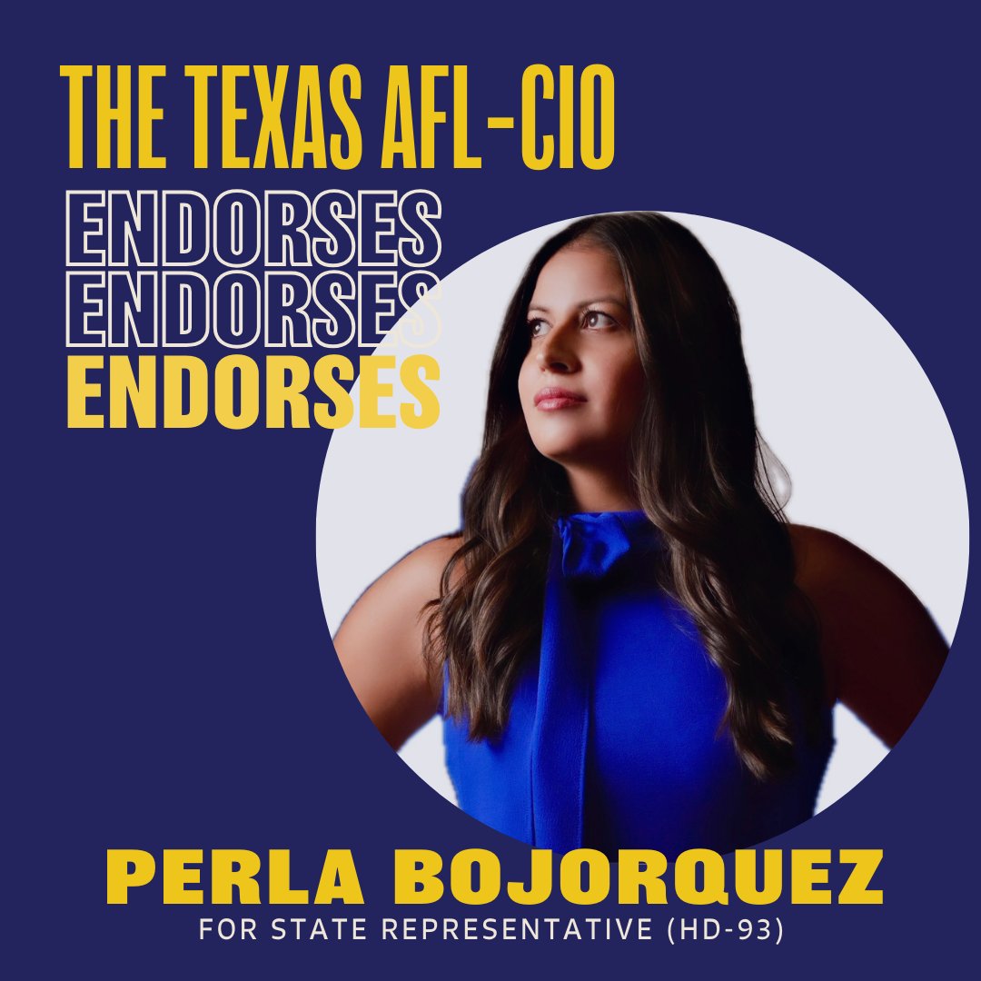 I am honored to be endorsed by the Texas AFL-CIO COPE - representing 240,000 affiliated union members! I am ready to fight for y'all. #TXUnionStrong