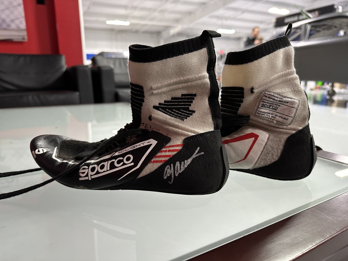 Im doing one last giveaway before we kick off 2024.. <a href="/AJDinger/">AJ Allmendinger</a>'s signed 2023 shoes!

Repost, like, and tag 3 friends for a chance to win these!
