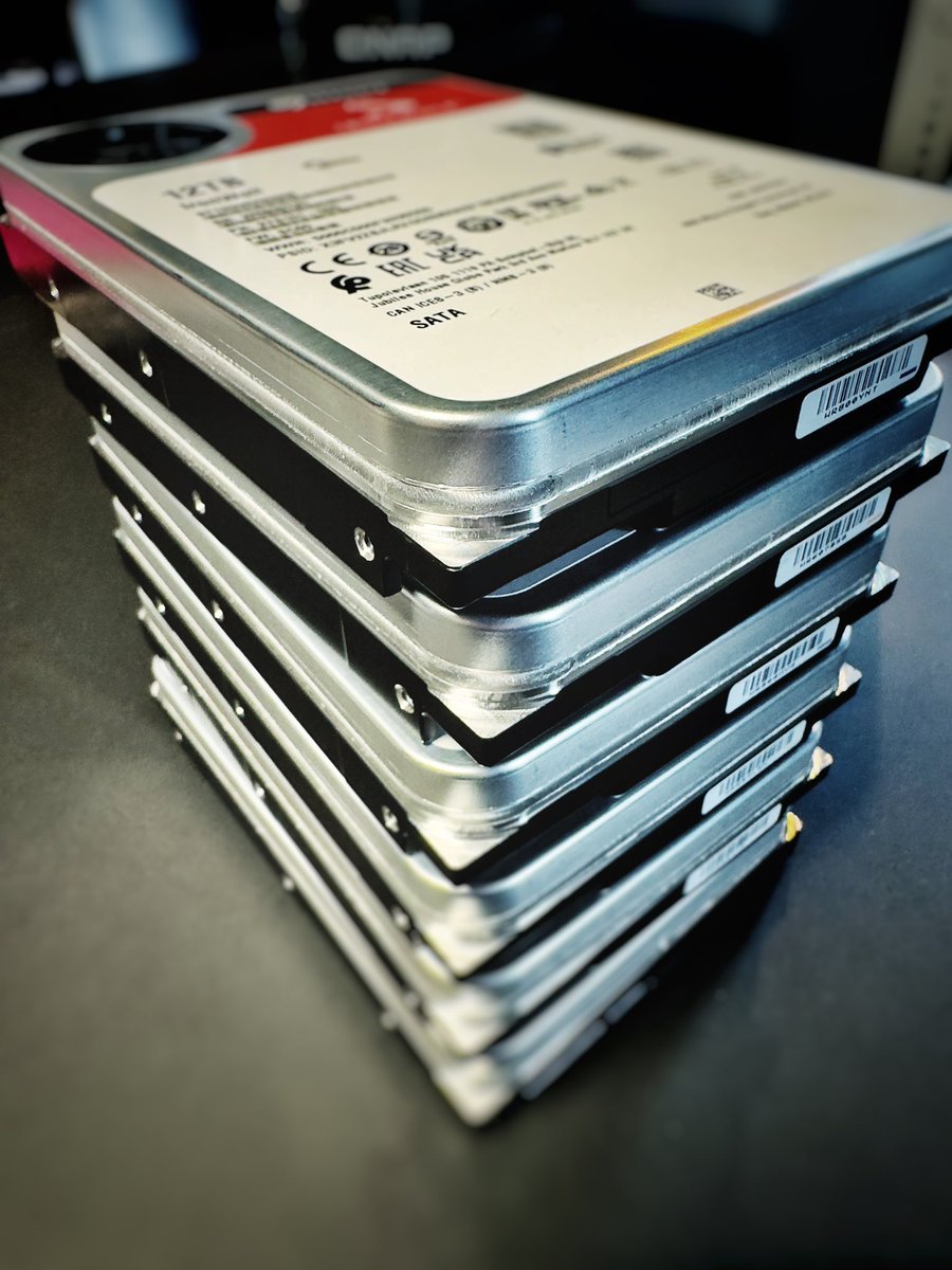 54TB …installing our RAID at the new Studio for editing the Documentary starting in two weeks @Seagate #SeagateIronWolf #PostChat #PremierePro