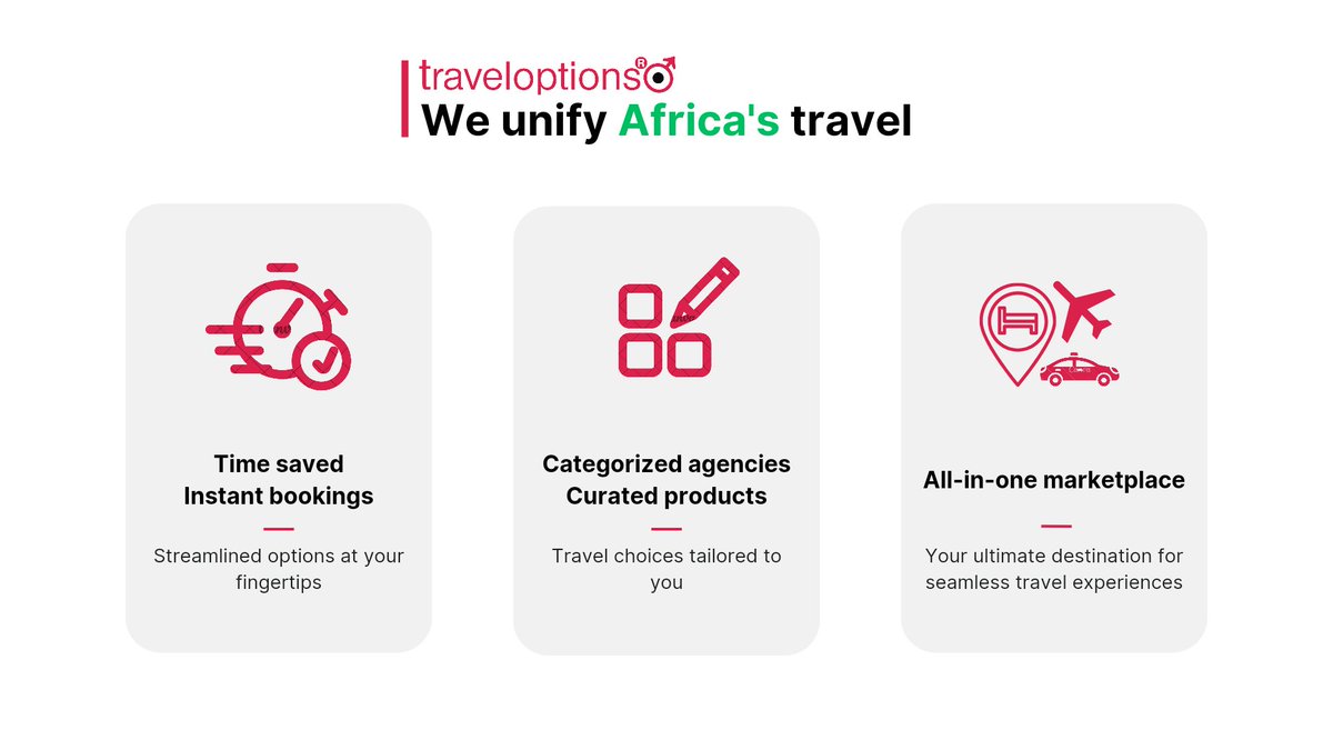 traveloptions_a's tweet image. Everything about Traveloptions marketplace is #valuedriven

For the love of travel, tourism, #hospitality, and #lifestyle in Africa, our #marketplace platform serves both the seller and the buyer rightly. We do is #unifyingafrica's travel space.

Sign up: traveloptions.africa