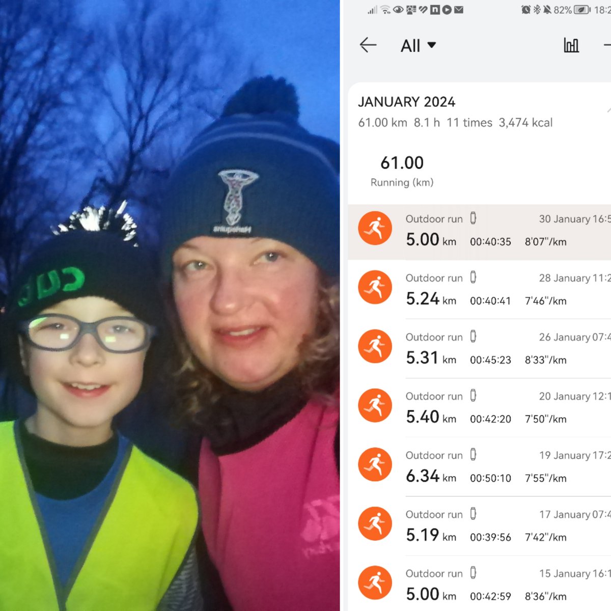 It's been a battle getting Alfie to run #40milesinjan with me - but we're nearly there! 61K, 37.9 miles completed tonight & just a couple to run in the morn before school @WCPSFarnham to finish! 🏃‍♂️🏃‍♀️facebook.com/donate/1296687… #thisboyandmumcan @royalmarsden