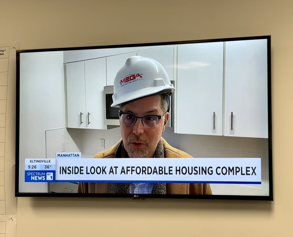 IlanaMaier's tweet photo. Love seeing @MarkLevineNYC on @NY1 inside The Eliza, a great new @NYCHousing affordable housing and public library project! 

Expect way more of this in 2024 and find affordable housing lotteries on housing connect: https://t.co/bKKYTZbqVR https://t.co/y0KTdzDcky