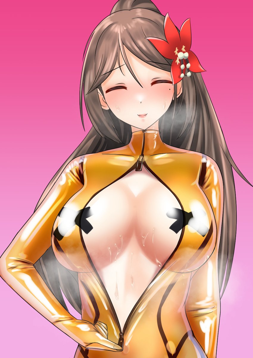 #今月描いた絵を晒そう 
何かに取り憑かれたように描いたトランスラバースーツ着た艦娘たち。 