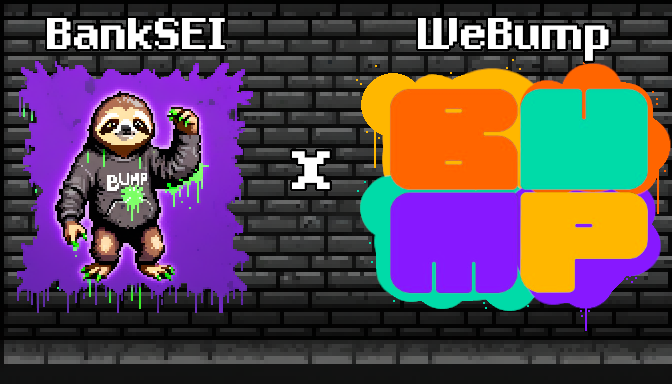 We are extremely excited to be able to announce our collaboration with <a href="/webump_/">WeBump</a>
Leaders on the $SEI network and innovators in the space! 

Delisted Webump holders are going on our WL and I hope the community like our sloth we made for them!

🎨Art
🎨Community
🎨And more...👀