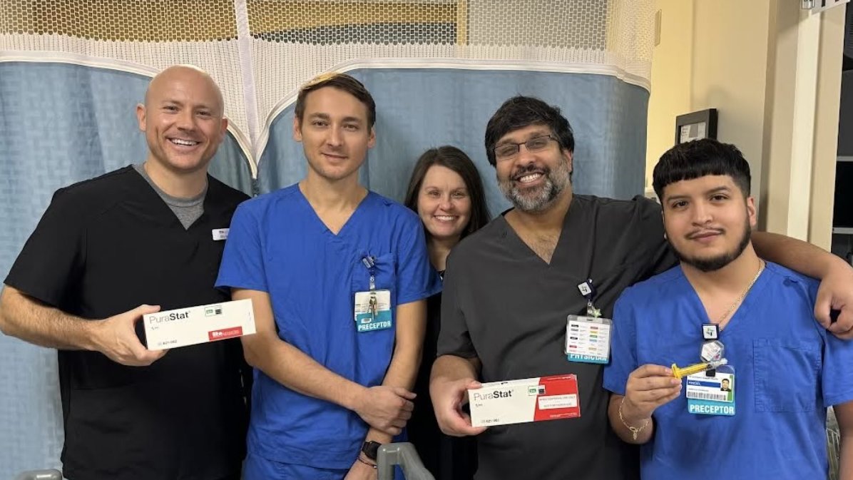 Congratulations to Dr. Bilal Aslam and @chisaintjoseph in Lexington, KY for being the first PuraStat users in the state of Kentucky! #PuraStat #gastroenterology #GITwitter