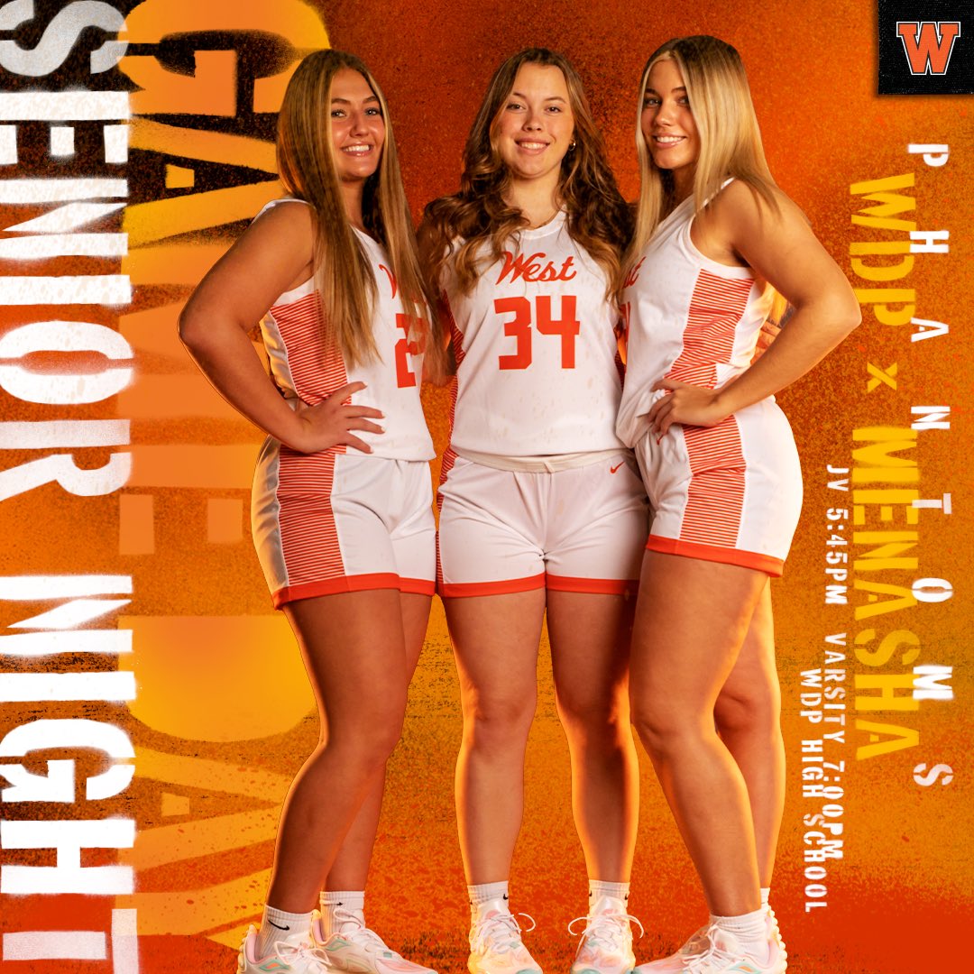 SENIOR NIGHT! Come on out and celebrate Ava, Kendra, and Sophie. We will do Senior announcements between the JV and Varsity games!