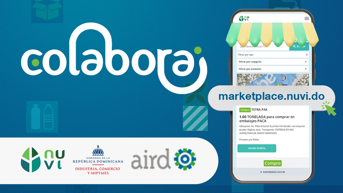 MIC_RD's tweet photo. Nuvi Marketplace, es una herramienta para facilitarte el intercambio de residuos y lograr su aprovechamiento.

🔗Regístrate ahora en https://t.co/Po4H66rBvN y juntos colaboramos para impulsar la economía circular.

#NuviMarketplace
#MICMrecolectaconNUVI https://t.co/DSdTVK5W0L