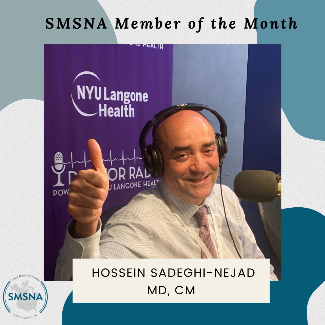 SMSNA_ORG's tweet photo. Congratulations to our January SMSNA Member of the Month, Dr. Hossein Sadeghi-Nejad! Learn more about Dr.Sadeghi-Nejad on our website:https://t.co/mNxbXbDqA5 https://t.co/CTWjW2mvpH