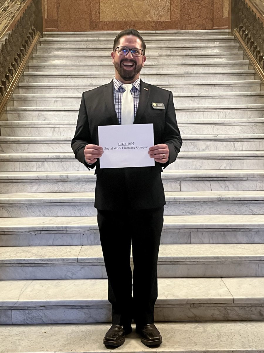 MartinezforSoCo's tweet image. HB-1002 - Social Work Licensure Compact ✅
My bill to expand access to behavioral health care in CO passed unanimously out of committee! 
It has been great working with @EmilyForCO to help social workers obtain licensure in CO &amp;amp; help military fams who are moved to CO!

#onedown