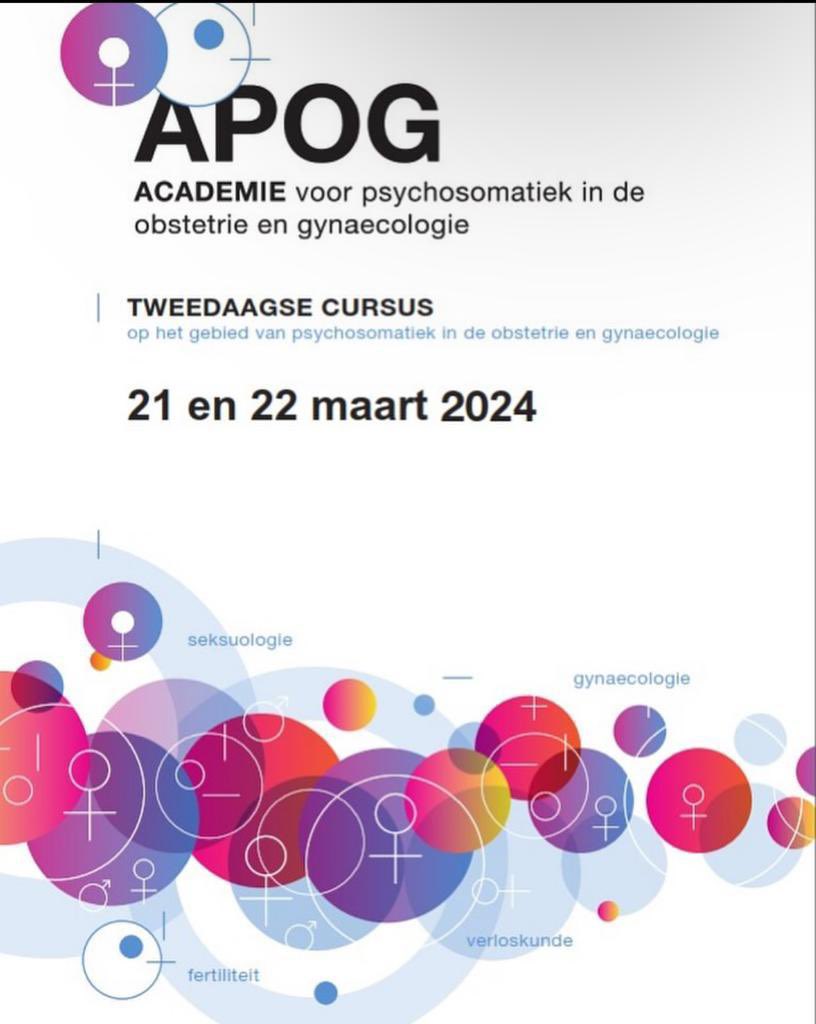 Nog niet ingeschreven voor de APOG? Het kan nog: wpog.nl/apog <a href="/WPOG_NVOG/">WPOG</a> @nvog #psychosomatiek #seksuologie