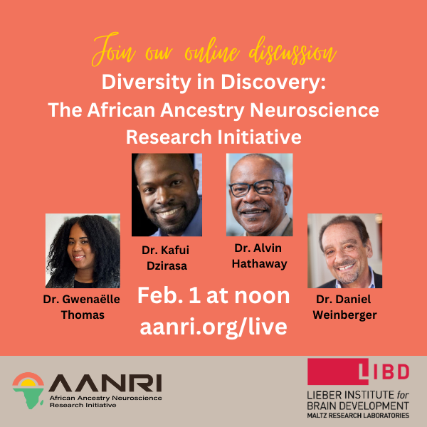 If personalized medicine is to work for everyone, genomics research must include everyone. Learn more in our free live stream at noon on Feb. 1 featuring @KafuiDzirasa @DrAlHathaway and @getneuro. #neuroscience #blackhistorymonth #diversityinscience