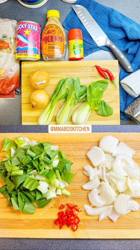 GabsDiva's tweet photo. … #Dinner: “Seafood 😐 &amp; Bokchoi Pasta” 🙈 … Lucky Star Sardines With BokChoi And Mixed In With Penne Pasta 🤌🏼😁 … #WhenJoanCooks #SimpleMeals #15Minutes #JanuaryBudgetMeals #ButMakeItCute #BonaPattern … https://t.co/NvRFAErsRr