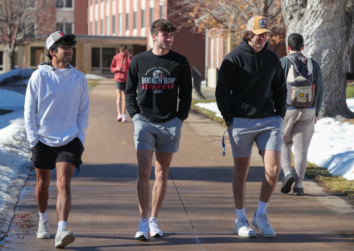 Break out the shorts, T-shirts and tank tops. It's a balmy 57-degree January day at UNK!
🌞🌞🌞🌞🌞
#BeBlueGoldBold #Lopers