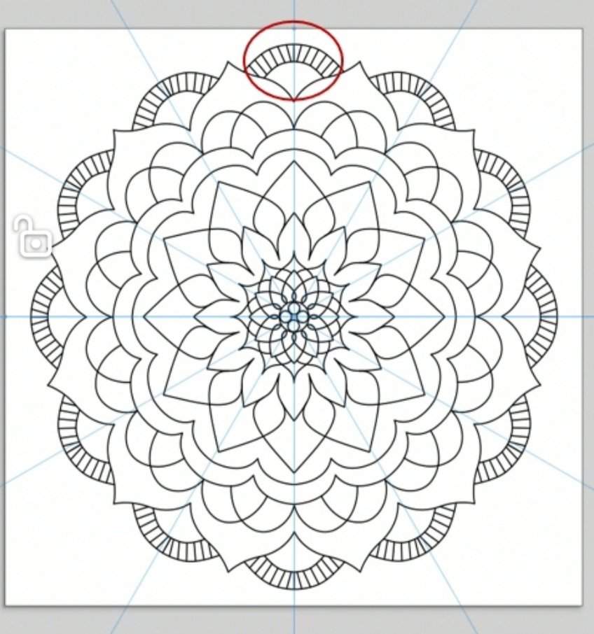 CDesignBubble's tweet photo. This is how I design my mandalas using #inkscape It's more detailed than previous ones &amp; gave me a bit of a headache but managed to make it look nice after all. Go to my patreon to download the mandala for free. #mandala #mandalart #colouring #coloring #graphicdesign https://t.co/3s9CX4F7JD