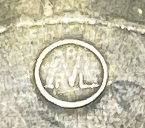 Can anyone help me with the hallmark on a vintage mirror stand. #vintagefurniture #brasshallmark #artdeco