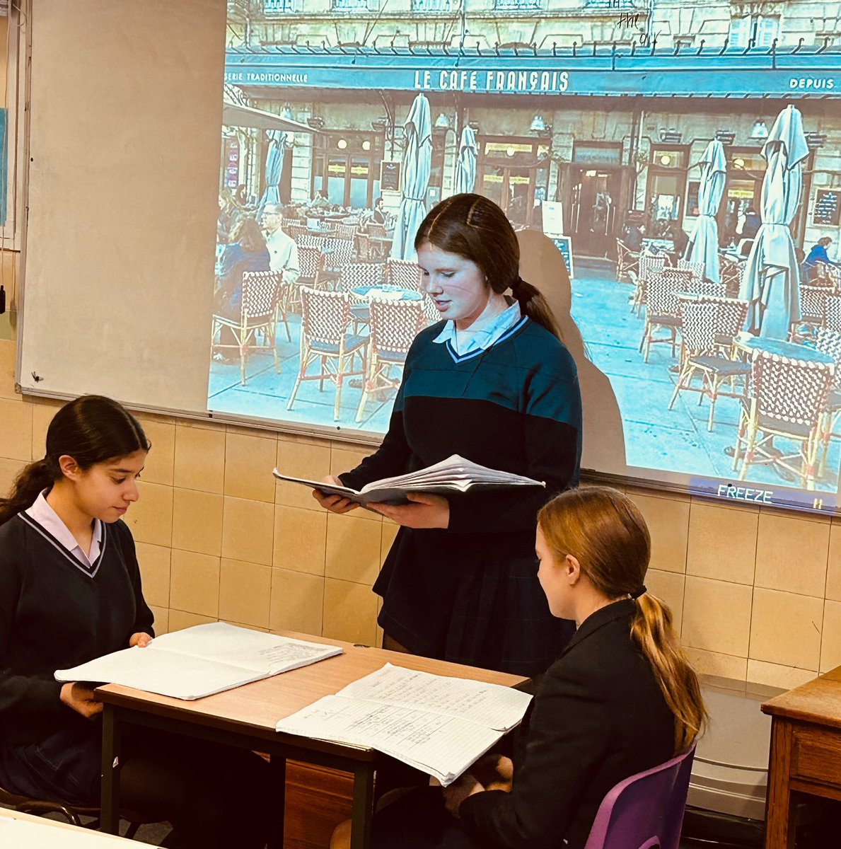 RMSLanguages's tweet image. Our Year 8 French students enjoyed creating and performing their French cafe dialogues in class!