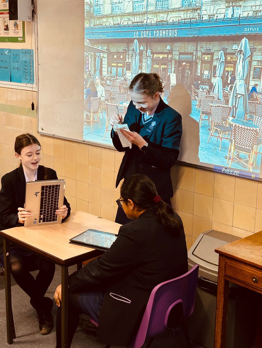 RMSLanguages's tweet image. Our Year 8 French students enjoyed creating and performing their French cafe dialogues in class!