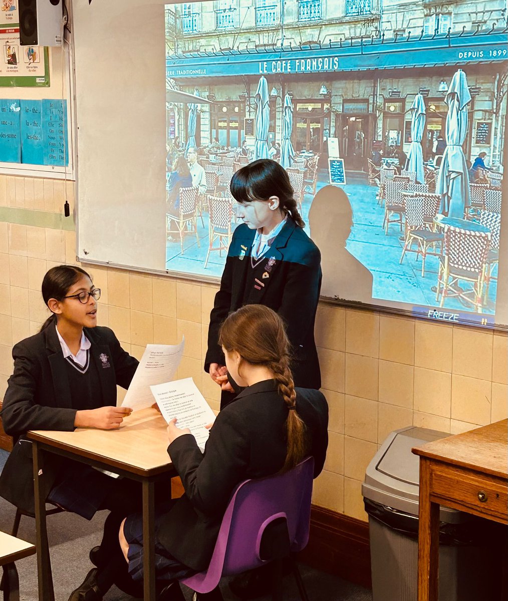 RMSLanguages's tweet image. Our Year 8 French students enjoyed creating and performing their French cafe dialogues in class!