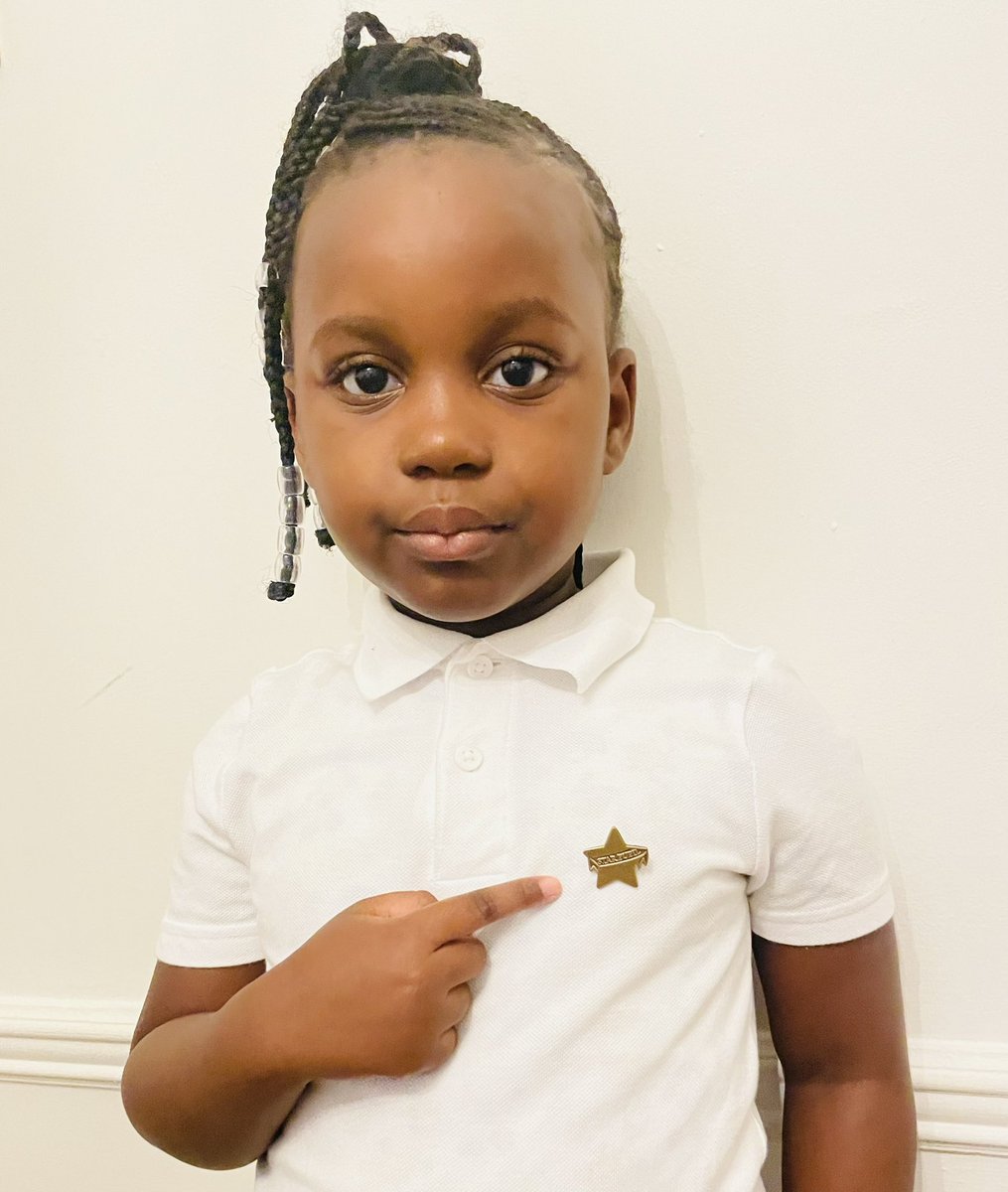 SidiBetty's tweet photo. Alpheen wearing her badge with pride all the way from Hayton C of E school 😊 https://t.co/u3cZfw2kiT