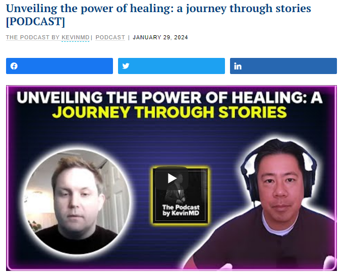 DustinGrinnell's tweet photo. I was on @kevinmd’s podcast again to talk about what inspired The Healing Book, and how I blend science, medicine and spirituality in my writing. https://t.co/ocfHDVfSo8
#writerslift #WritingCommunity #booklovers #TheHealingBook #Inspiration #KevinMD #MedicineAndSpirituality https://t.co/Y3dmABpZwA