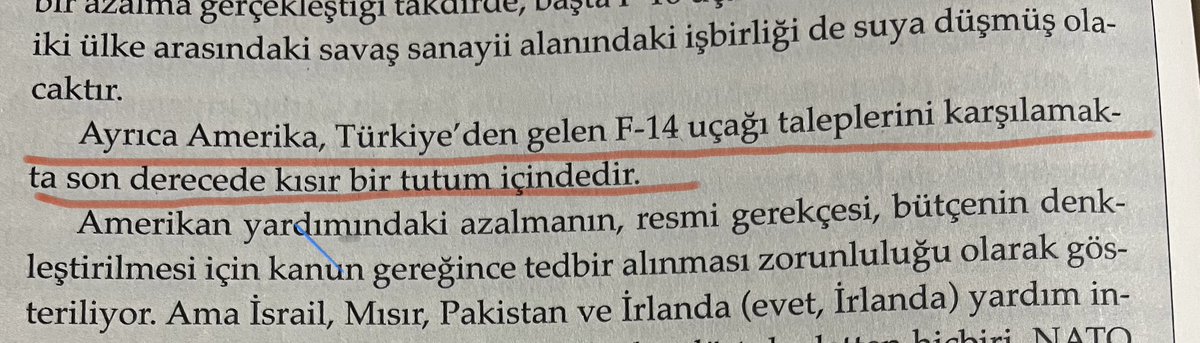 Hürriyet gazetesinde 14 Ağustos 1986’da yayımlanan, Coşkun Kırca imzalı “Amerikan-Türk İlişkilerinde Krize Doğru” başlıklı köşe yazısı. 
38 yılda değişen tek şey uçağın modeli…