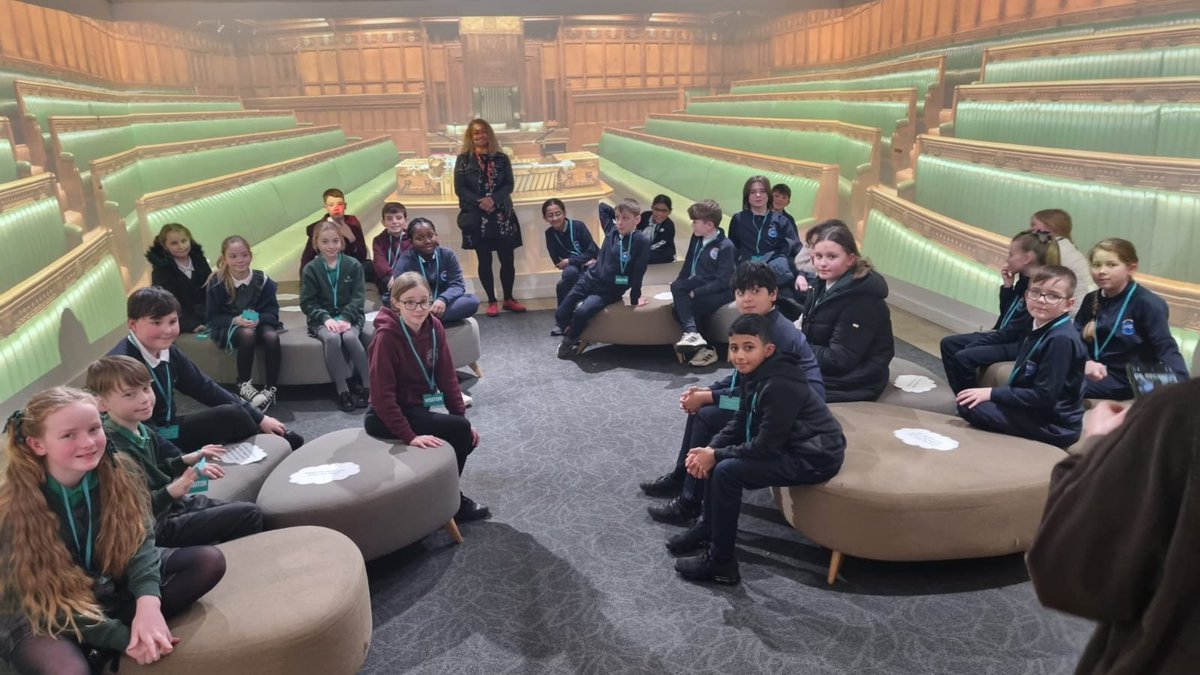 Lovely afternoon chatting to pupils from <a href="/stsilasschool/">St Silas CE Primary School</a> as they visited Parliament.  One of the best parts of my job is being able to welcome schools in Liverpool Riverside to my workplace - and have them question me!