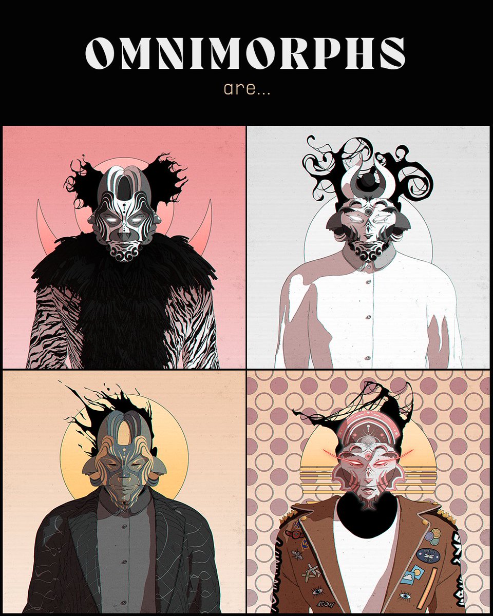 omnimorphs's tweet photo. Some of them are subtle and elegant, some are forever young. There are the minimalists and the lavishly extravagant. But all of them are here to mimic, create and have fun. https://t.co/rHgwTTQQ7F