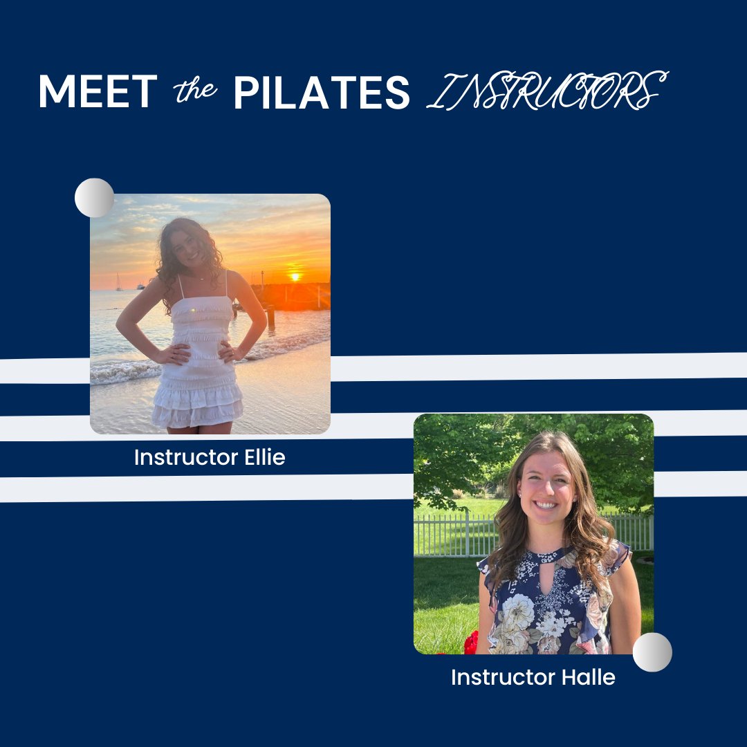 Group Fitness Class Shoutouts! 
Join Instructors Ellie and Halle during their Pilates class. Pilates is a low impact strength workout focused on core, posture, and gaining long lean muscles. Sign up on EngageXU to guarantee your spot in the class.