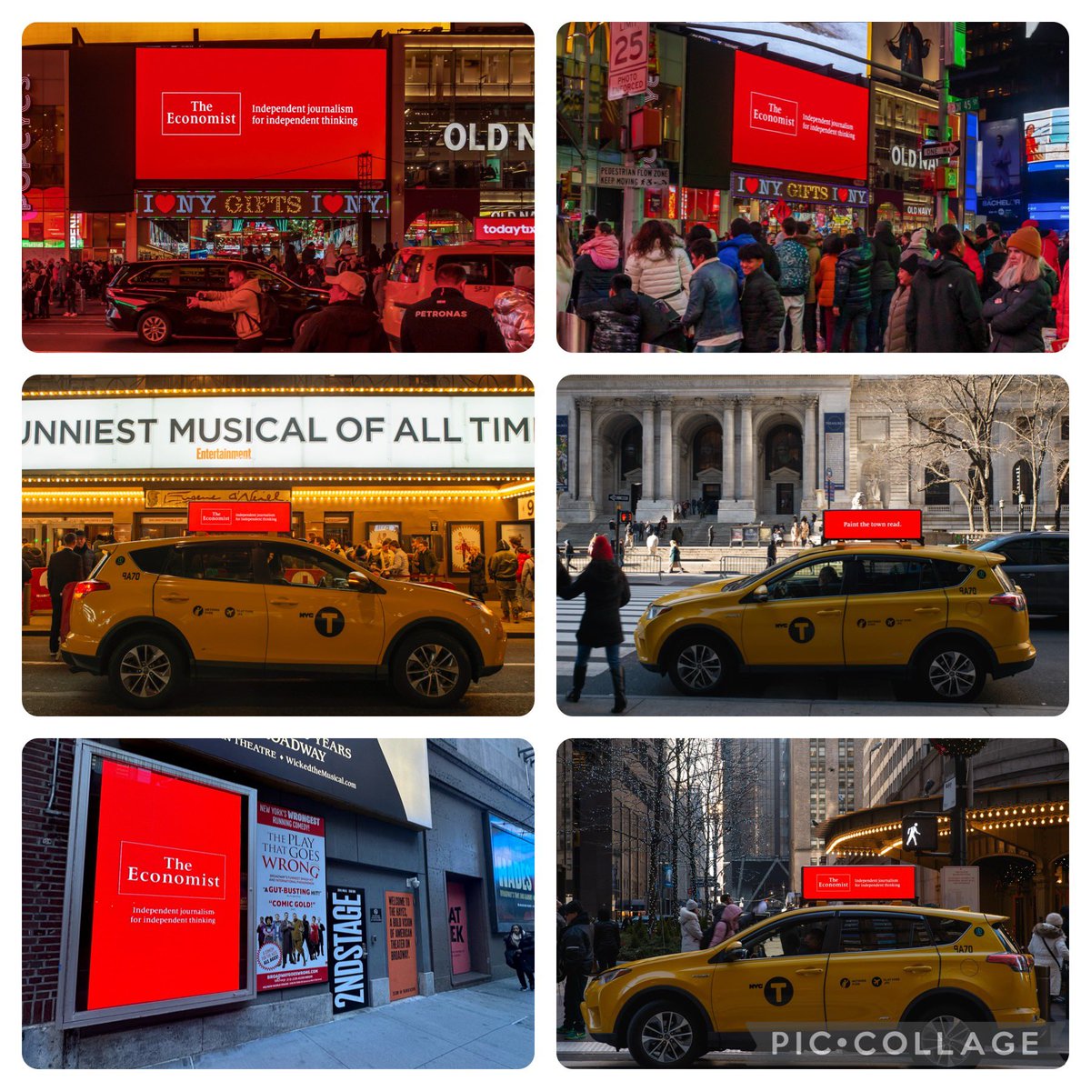 Painted the Town Read with our campaign for @TheEconomist in New York! * #theeconomist