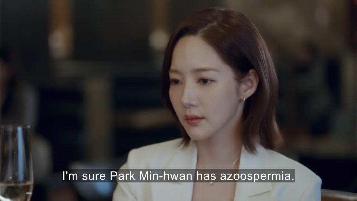 Soomin, you can't lie to her💁🏻‍♀️ Jiwon already knew that Minhwan has azoospermia😏

(Azoospermia is the medical condition of a man whose semen contains no sperm. Cr. Wikipedia)

#ParkMinYoung #MarryMyHusband #MarryMyHusbandEp10