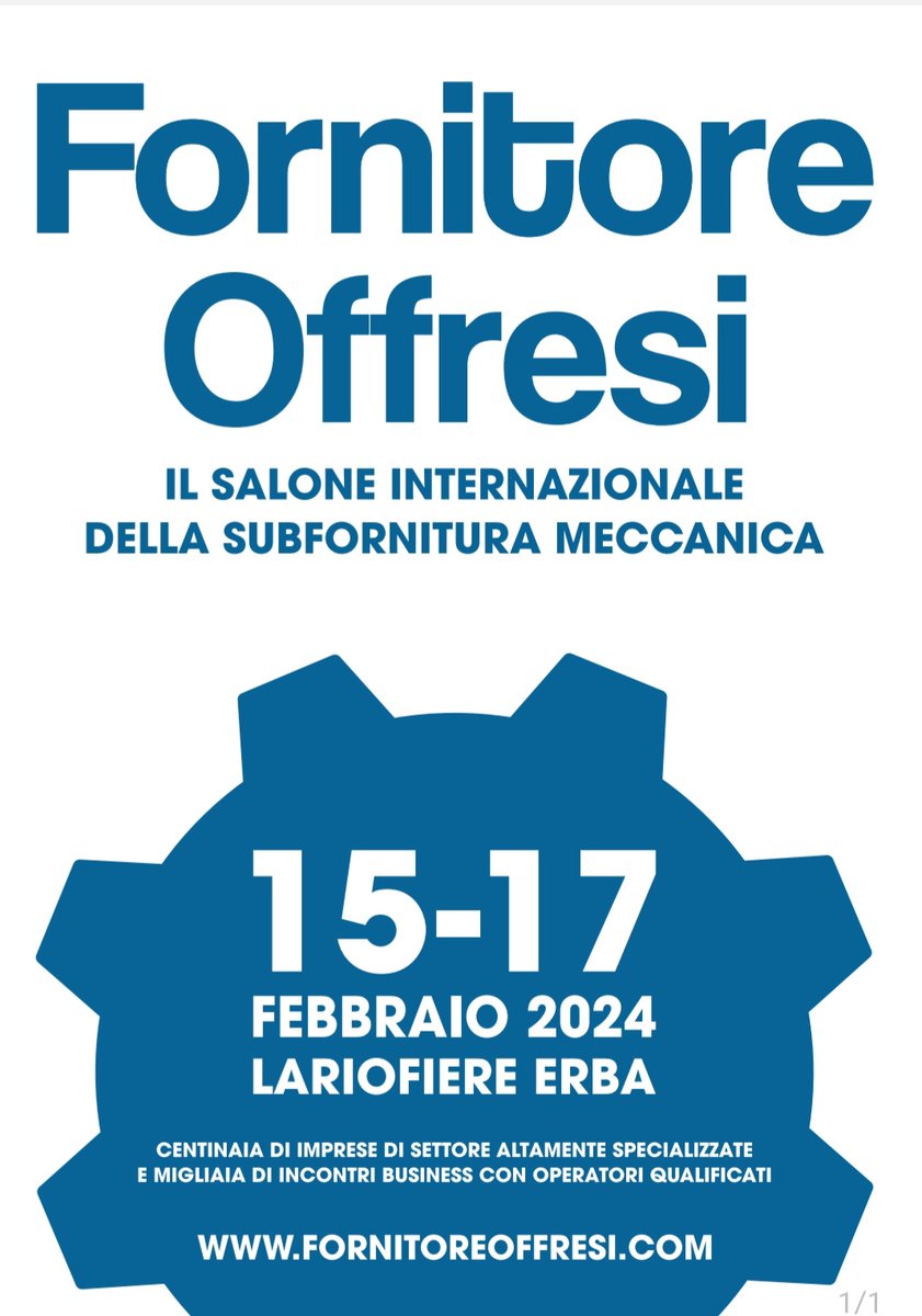 SintesiCadCam's tweet photo. FIERA FORNITORE OFFRESI 
SINTESI s.r.l  
 
Pad A Stand 100 !!!

Vi aspettiamo numerosi per mostrarvi tutte le novita' di Sprutcam 17 !!!

Sprutcam Fresatura, Tornitura, Swiss Turn ed i Moduli dedicati
alla Robotica !!! https://t.co/snfFKTBV0Q