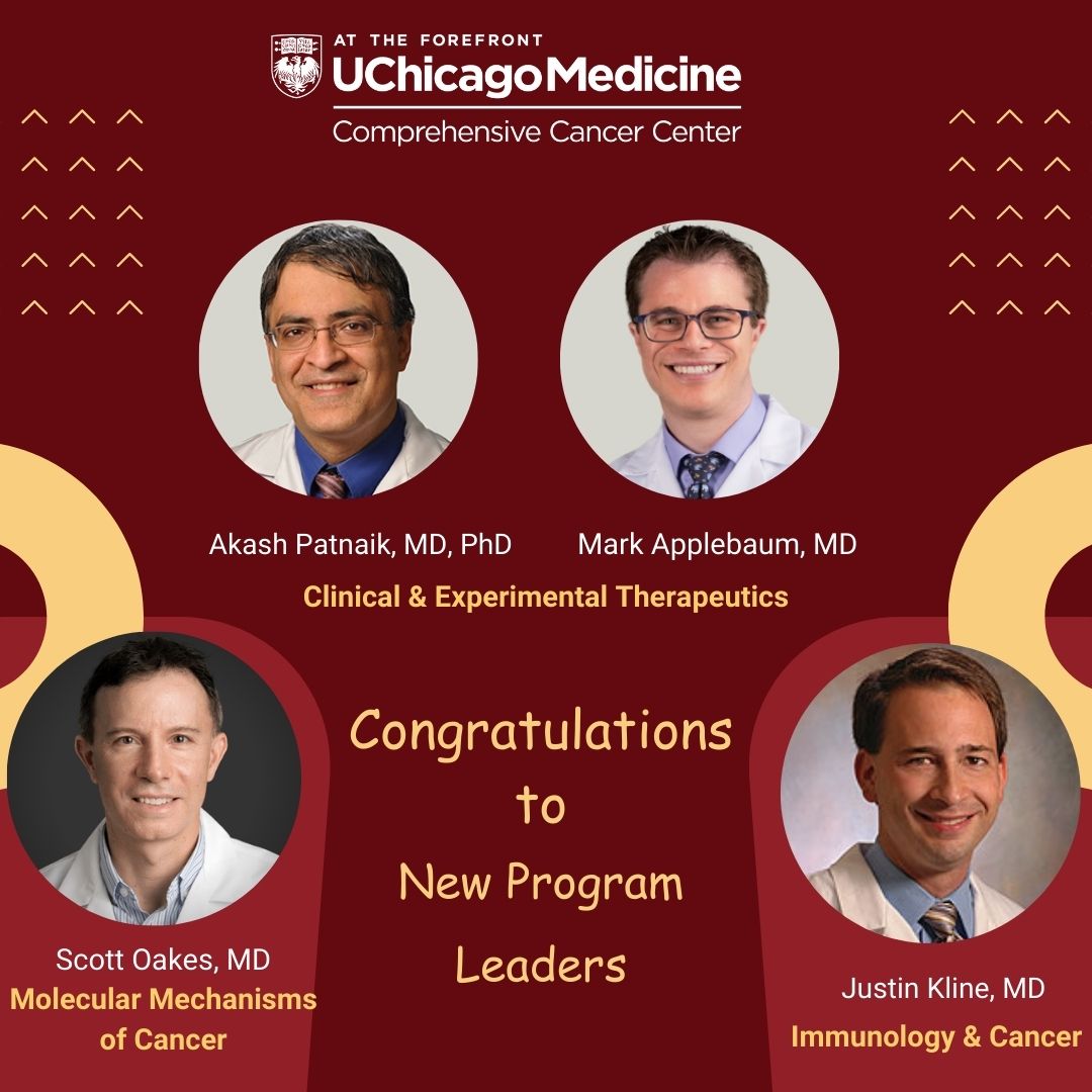 UCCancerCenter's tweet photo. 🚀 Join us in congratulating our new Program Co-Leaders and stay tuned for the groundbreaking work they lead at @UCCancerCenter✨
#CancerResearch #ExpertLeadership #InnovativeCollaboration #MolecularMechanisms #Pathology #Genetics #UCCCCLeaders #Healthcare #MedicalResearch https://t.co/WwWhoHjLIt