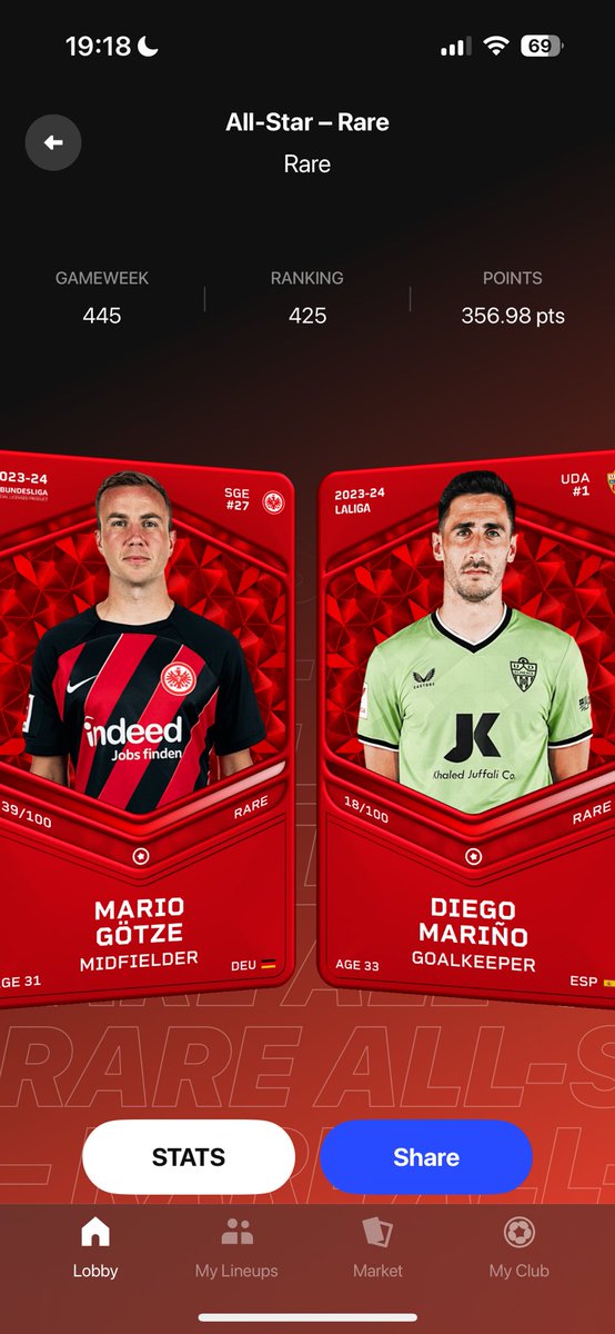 GIVEAWAY!

Two Tier 4’s won this weekend and thought it would be cool to give them both away! Hopefully help someone on their Sorare Journey! 

All you need to do is Follow, Retweet and Follow me on Sorare Nickcf

Winner drawn Friday evening Gd Luck 👊 #Sorare