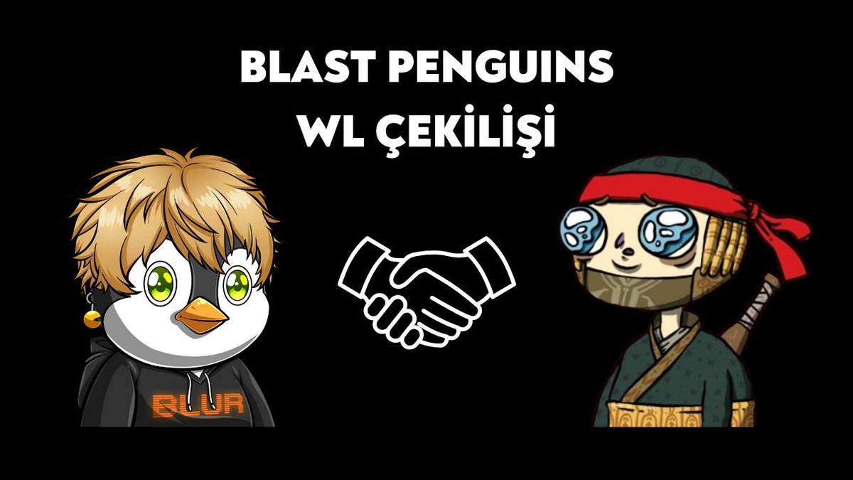 0xOziK's tweet photo. Blast Penguins 5x WL 🎁

@Blast_L2 hypelı projesi @BlastPenguins için 5 WL çekilişi 🤝

✨ Katılım;
→  @0xOziK &amp; @BlastPenguins takip et.
→  RT &amp; 2 arkadaş etiketle.

⏰  24 saat - Bol şans 🤞 https://t.co/8P2FSHzzpj