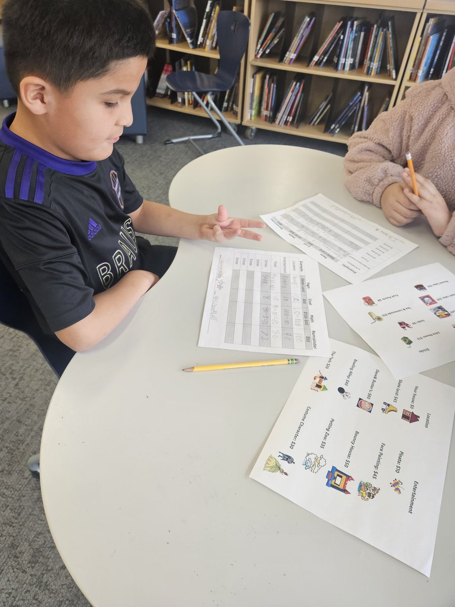 Math during library? That's right! 3rd Graders working on our 'Save or Spend' Slam Dunk are making a plan to budget their money for needs AND wants! 🤑 💰💸 @MsKovel @ColgateES @BCPSLMP #bcpslms