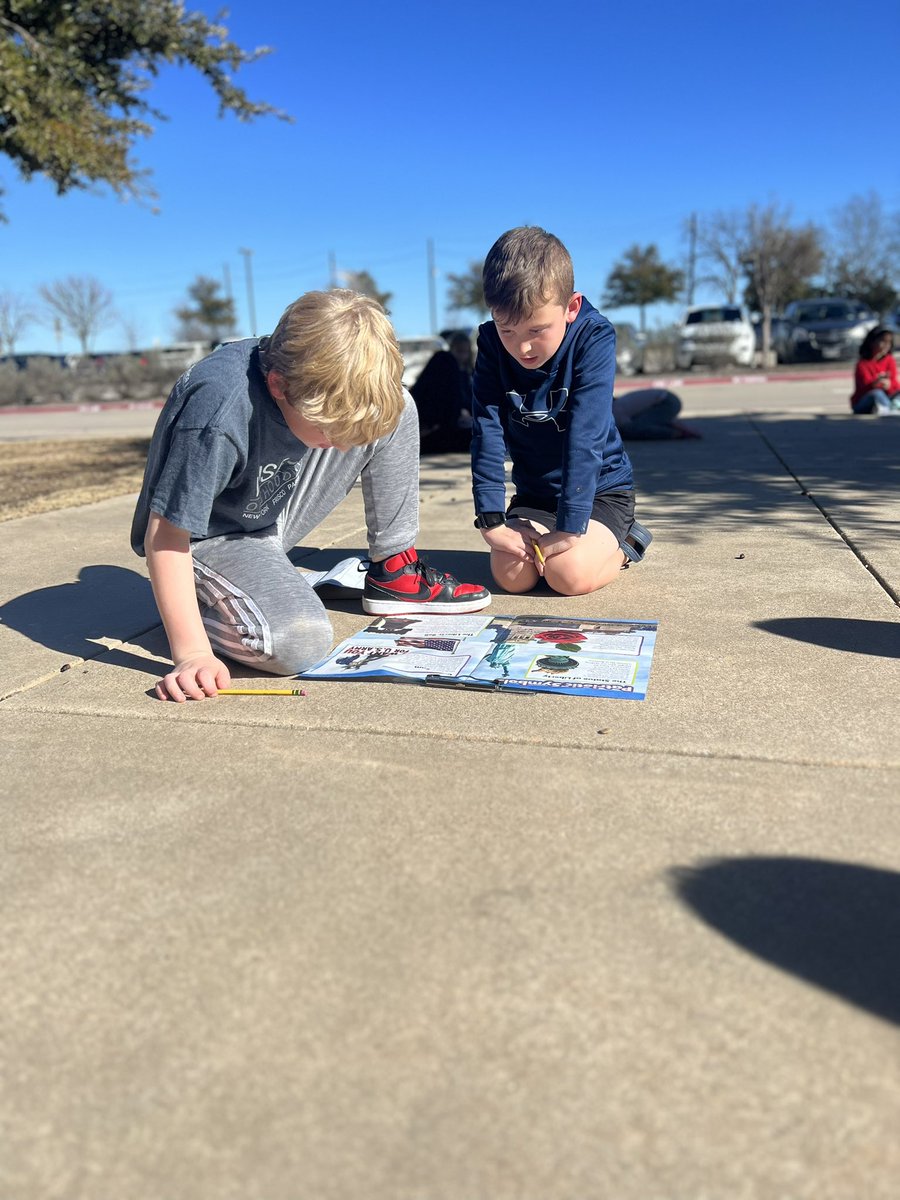Loving this weather so much we had to work on social studies outside! 
#mymisd #learningisfun <a href="/McClureMarshals/">McClure Marshals</a>